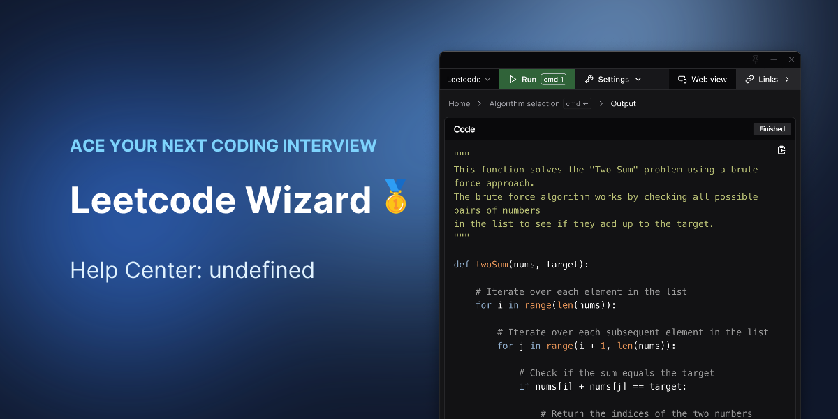 undefined - Help Center - Leetcode Wizard